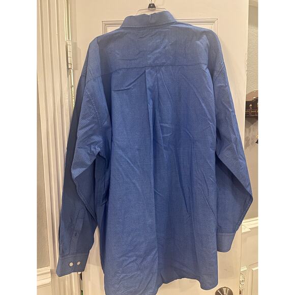 Rafter C Shirt Men XXL Blue Geometric Western Long Sleeve Button Cowboy Concert - Picture 4 of 9